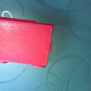 Кожаный чехол книга для Sony Xperia SP красный (новый)