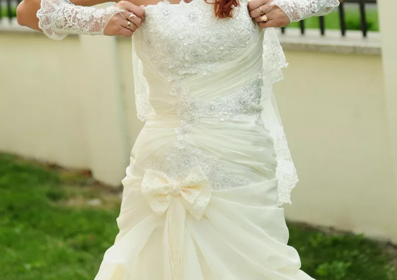 свадебное платье со шлейфом